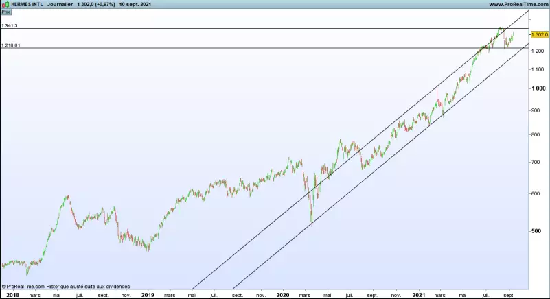 Graphique HERMES (© Prorealtime )