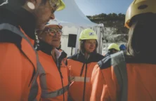 Visite des lieux de sondages préliminaires lors de la présentation du projet EMILI