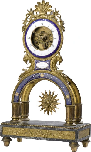 Pendule squelette, du début du XIXe siècle